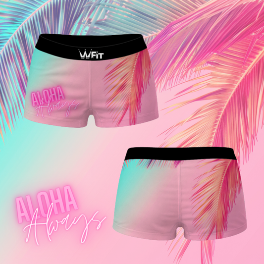 Paradise Glow – Women’s Active Shorts (Preorder)